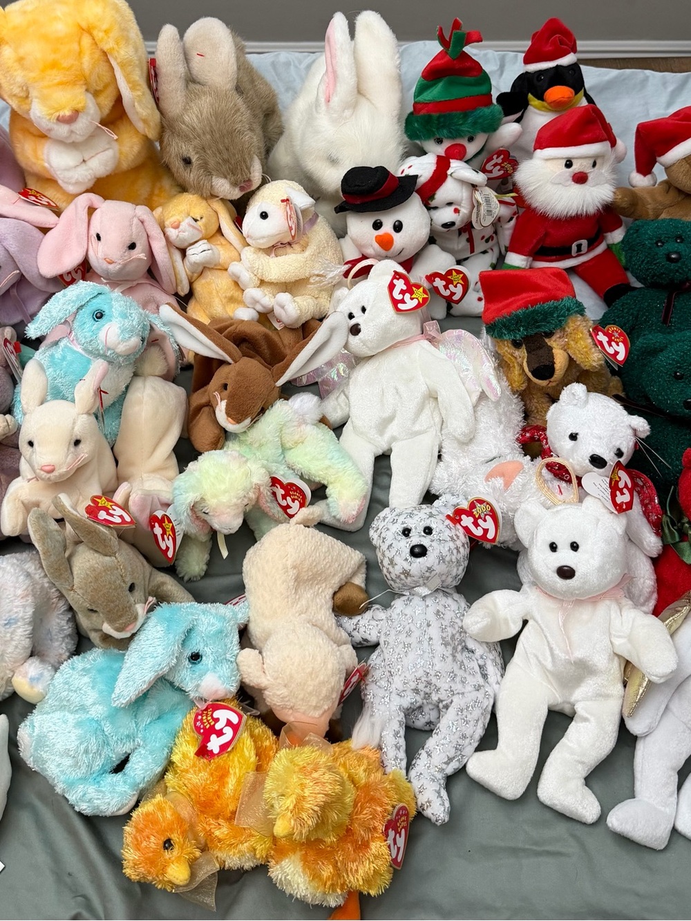 Ty Plush Beanie Buddies Mix — Multicolor Holiday & Pastel Collection